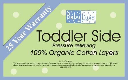 L.A. Baby BabyLuxe Organic Cotton 2 in 1 Mattress